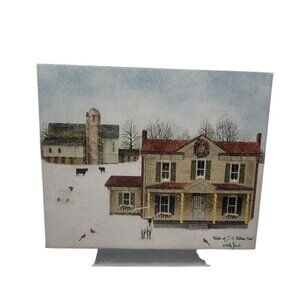 Winter at JH Williams Farm by Billy Jacobs Wooded Block Reproduction Print